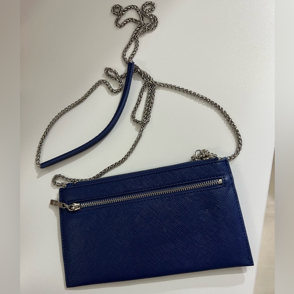 Sorial Navy Crossbody with Silver Chain - Picture 2 of 3